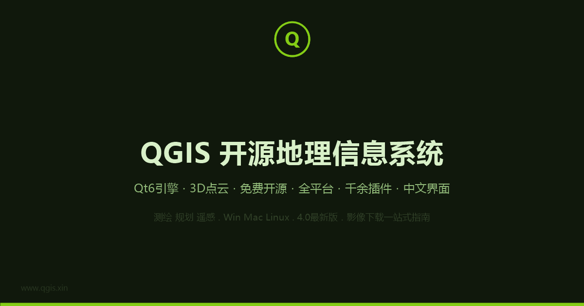 QGIS地理信息系统主界面截图预览